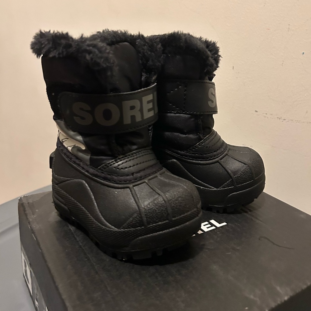 Sorel Charcoal Toddler Snow Boots